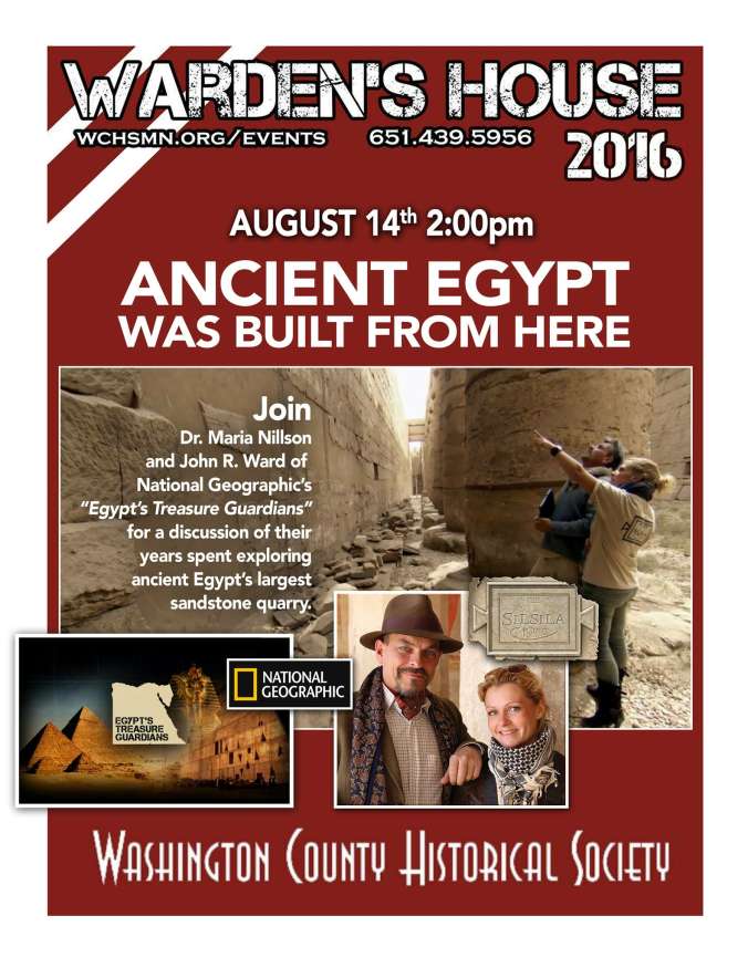 wardens house poster Washington County Historical Society